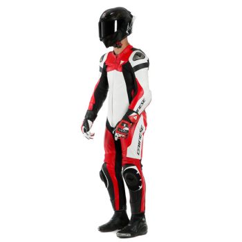 Dainese Assen2 One Piece Perf Leather Suit Red/White/Black